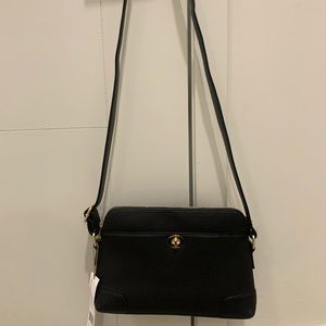 BNWT Alessi Black Satchel Purse. Many pockets!